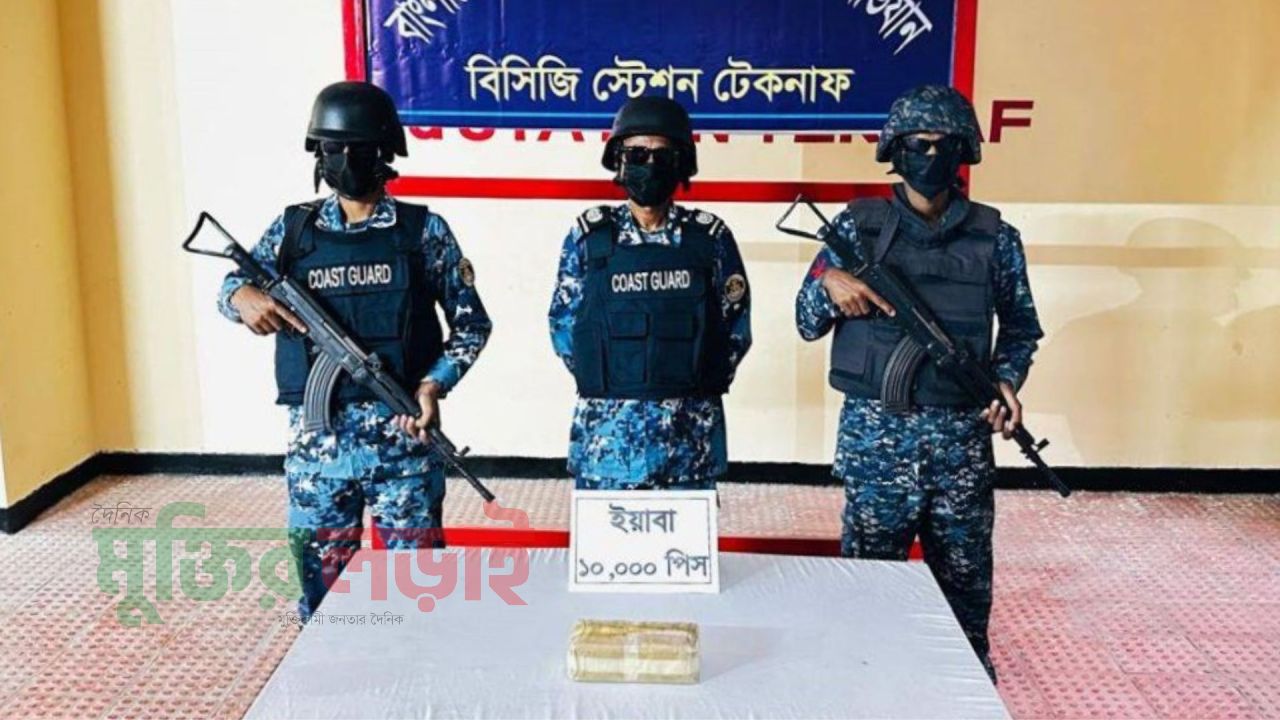 টেকনাফে ৫০ লক্ষ টাকা মূল্যের ১০ হাজার পিস ইয়াবা জব্দ