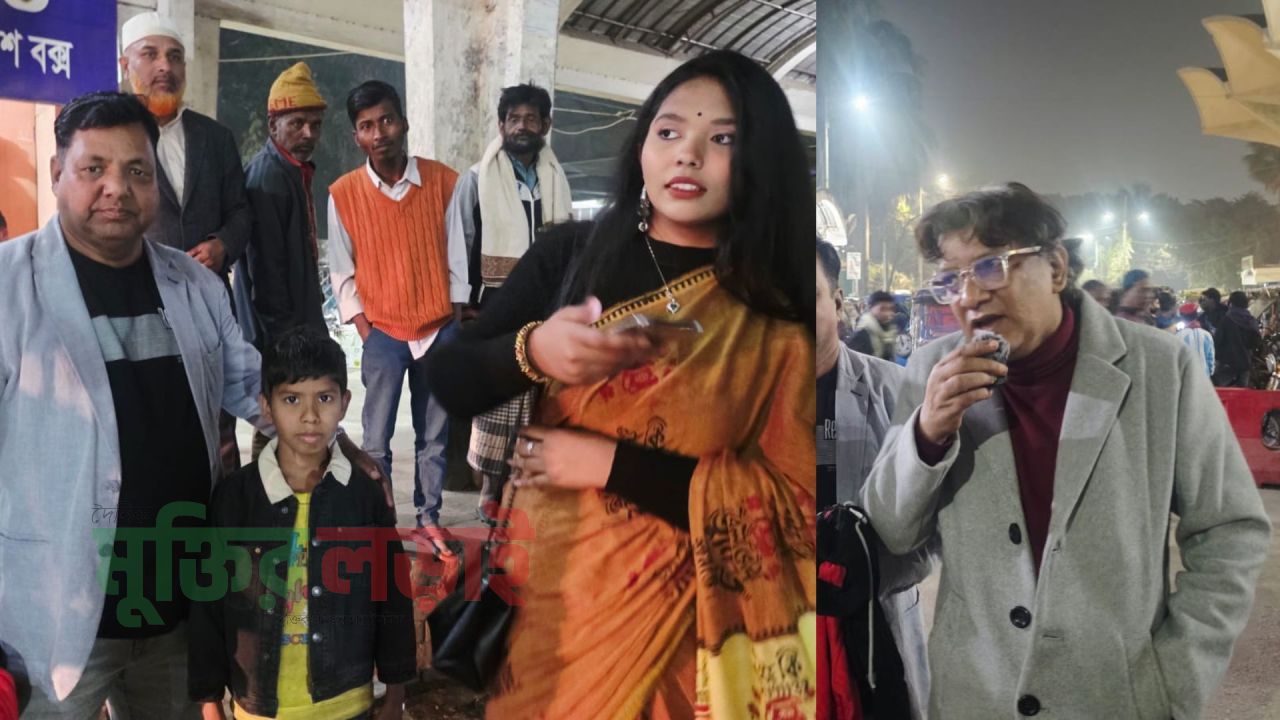 কমলাপুরে পথ শিশুদের মাঝে শীতবস্ত্র বিতরণ করল জাগ্রত পথ শিশু