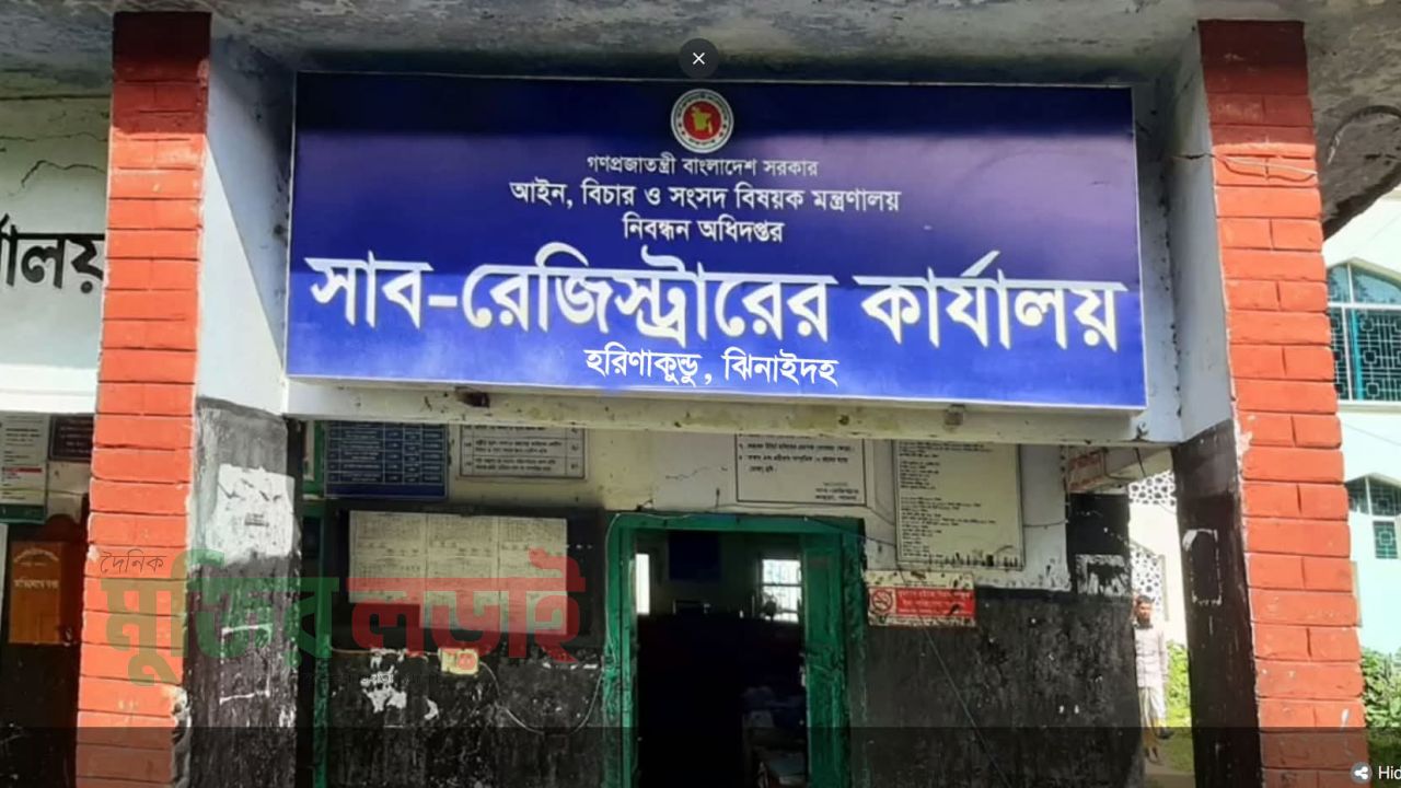 বিএনপির নাম ভাঙ্গিয়ে সাবরেজিস্ট্রি  অফিসে ওয়াজেদ সিন্ডিকেট