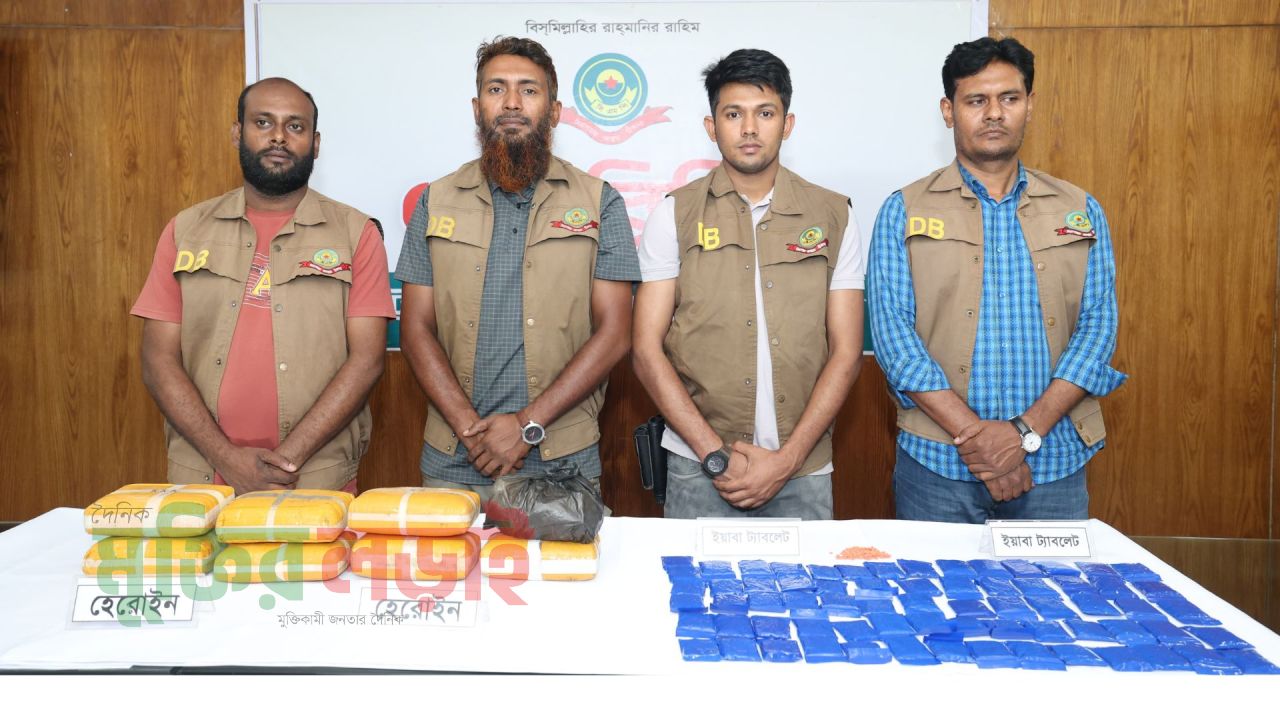 কর্ণফুলীতে ৮ কোটি টাকার হেরোইন ও ৩৫ লাখ টাকার ইয়াবা উদ্ধার