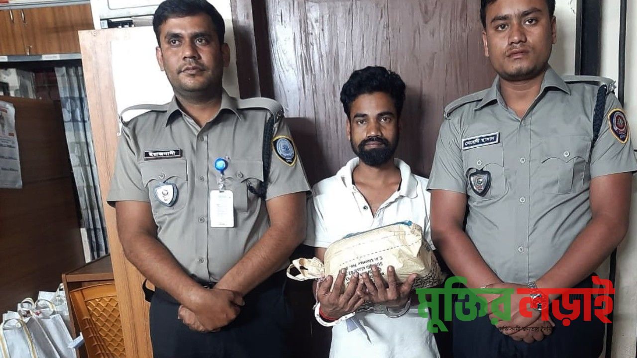 রাণীনগরের গাঁজা সহ এক মাদক ব্যবসায় আটক