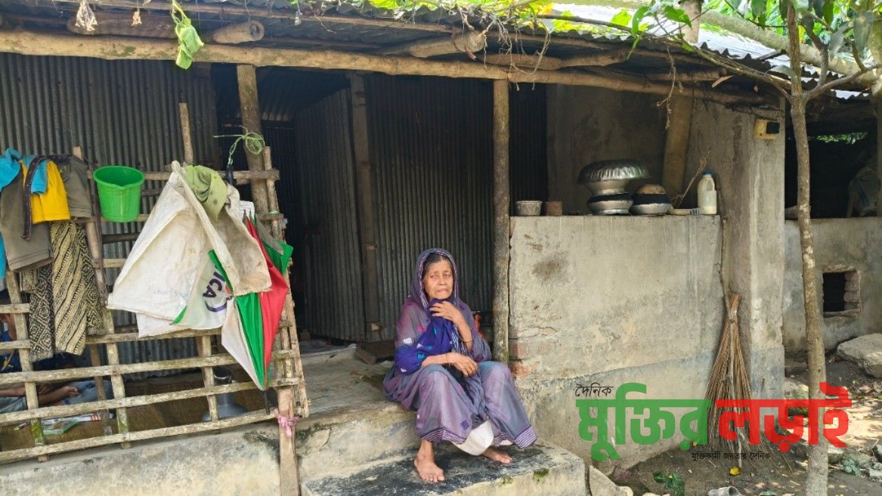 কালীগঞ্জে বীর মুক্তিযোদ্ধার বিধবা স্ত্রী আফেলার মানবেতর জীবন যাপন