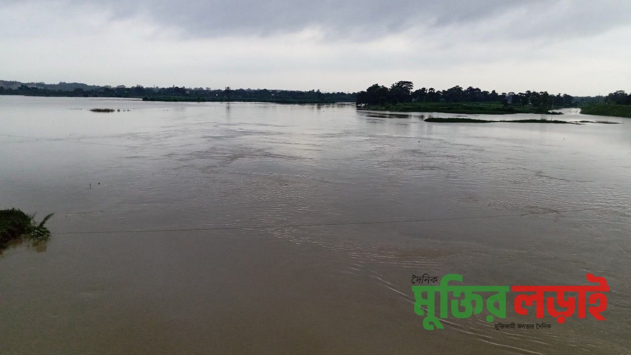 টানা বর্ষণে টইটম্বুর গোমতী, তলিয়ে যাওয়ার শঙ্কায় শত শত হেক্টর ফসলি জমি