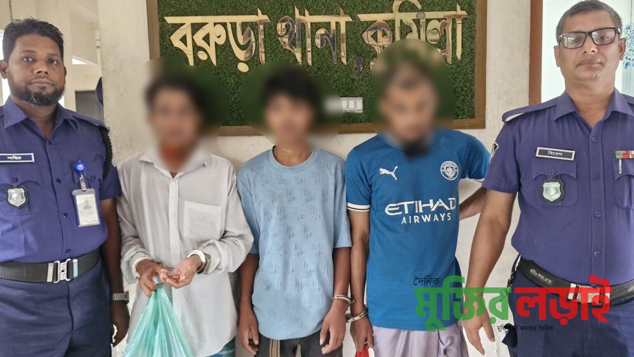 বরুড়ায় পৃথক অভিযানে নারী সহ গ্রেফতার ৪