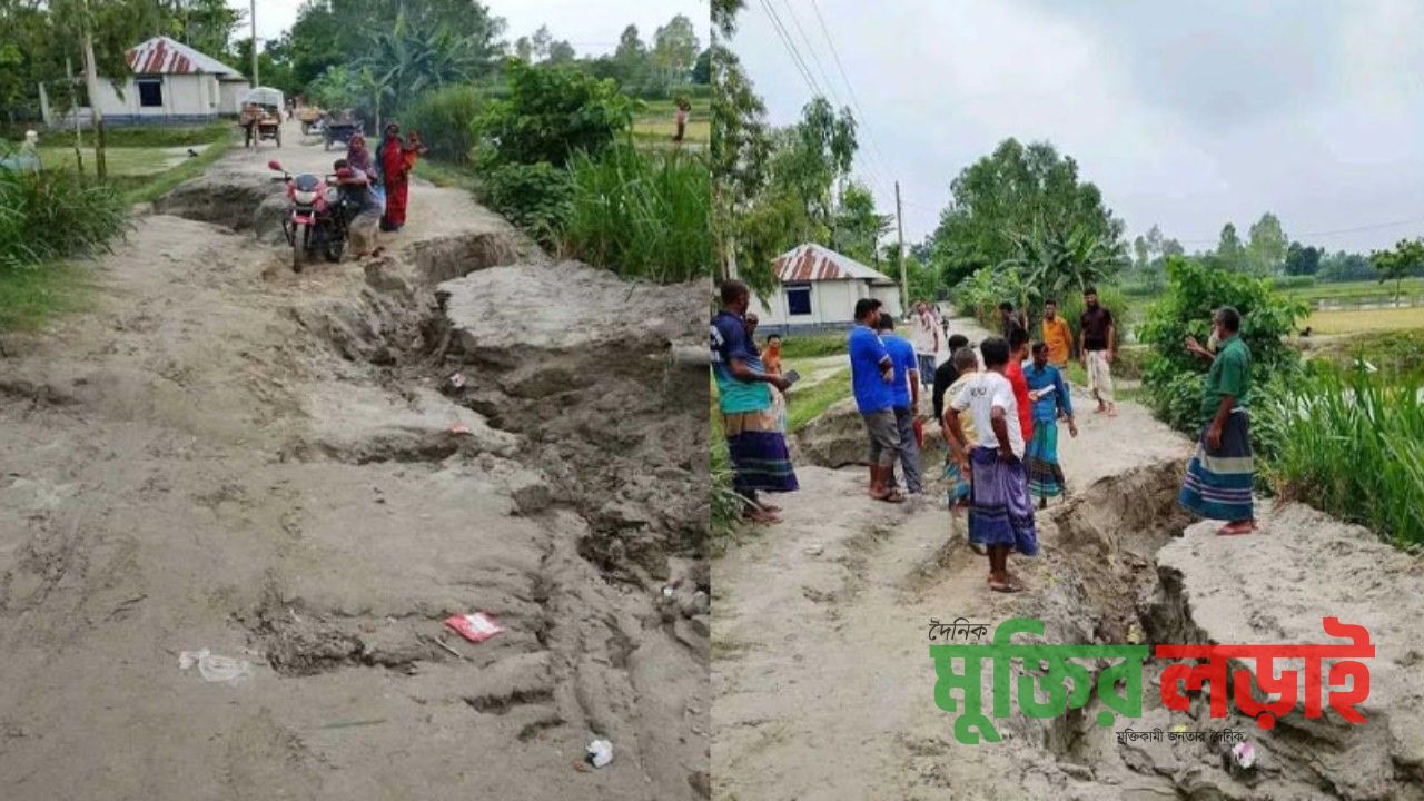 লালমনিরহাটে চলাচলের রাস্তার বেহাল দশা: ১০ হাজার মানুষের দুর্ভোগ