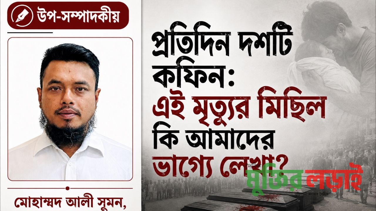 প্রতিদিন দশটি কফিন: এই মৃত্যুর মিছিল কি আমাদের ভাগ্যে লেখা?