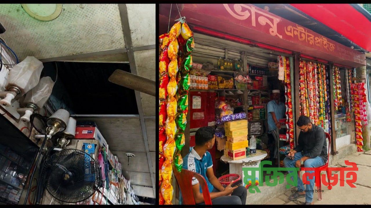 বরুড়া বাজারে একই রাতে দুই দোকানে চুরি