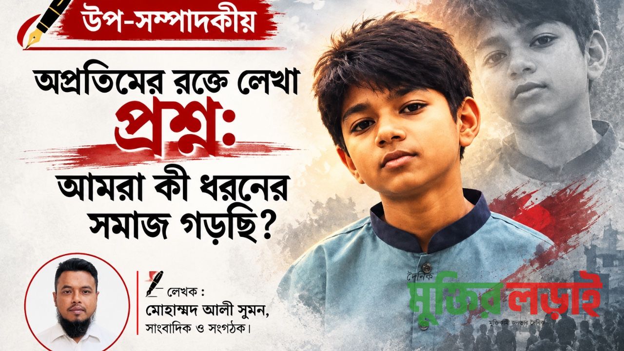 অপ্রতিমের রক্তে লেখা প্রশ্ন: আমরা কী ধরনের সমাজ গড়ছি?